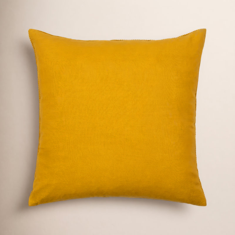 Selma Down Reversible Throw Pillow, 20" x 20", Mustard