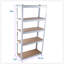 Étagère en métal stratifié à 5 niveaux, support de rangement réglable, tablette polyvalente robuste pour entrepôt, sous-sol et garde-manger