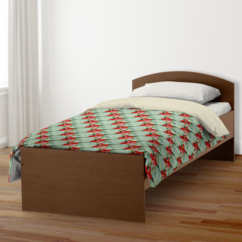 Housse de couette simple Floral, Menthe, Housse de couette pour lit simple
