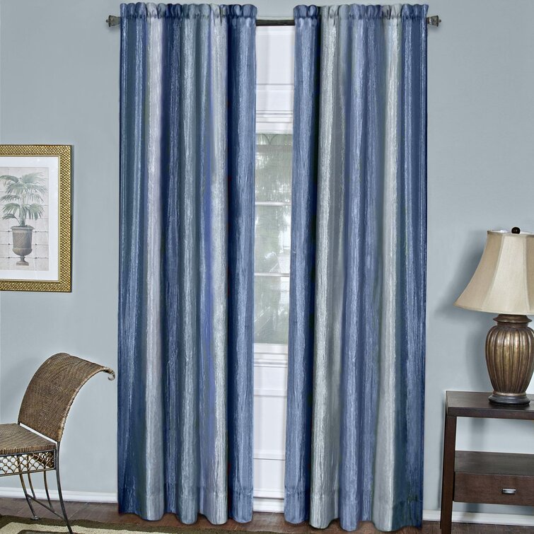 Pelley Polyester Semi-Sheer Curtains / Drapes Pair