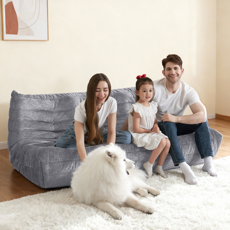 Bean Bag Chair, Giant Bean Bag Chairs For Adults, 3 Seater Fireside Chair, Lazy Large Floor Bean Bag Sofa For Living Room, Bedroom, Dorm, Office