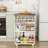 20" Slim Storage Cart – 4-Tier Narrow Rolling Kitchen Utility Cart with Wheels & Handle, Skinny Laundry Room Organizer, Slide Out Pantry Shelf for Small Spaces, Bathroom-129208297