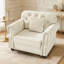 Ensemble de salon, canapé en velours avec fauteuil et repose-pieds Mid-Century 3 pièces-1267587846