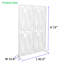 Cloison d'intimité blanche et extérieure en forme de feuille W3.8Ft X H6Ft
