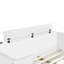 Lit plateforme double en bois avec 6 tiroirs, tablettes et coiffeuse-1653758291