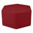 Pro Series Upholstered Hexagon Ottoman 18" Height-101256132