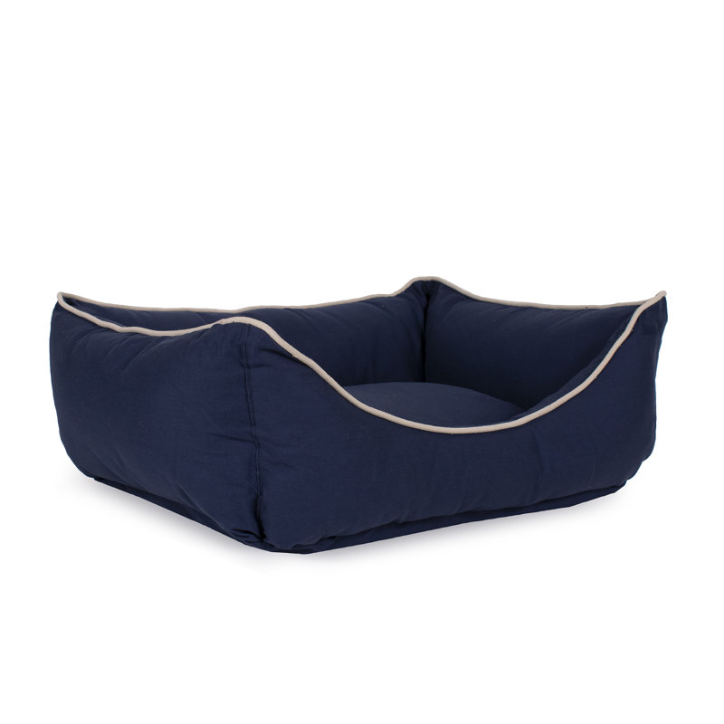 Lit pour chien classique à profil bas Kuddler, Bleu, Petit (l 30 po x P 24 po x H 9 po)