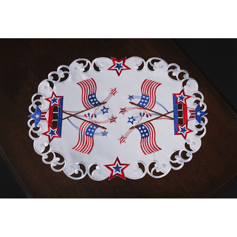 Polyester Embroidered Rectangle Placemat