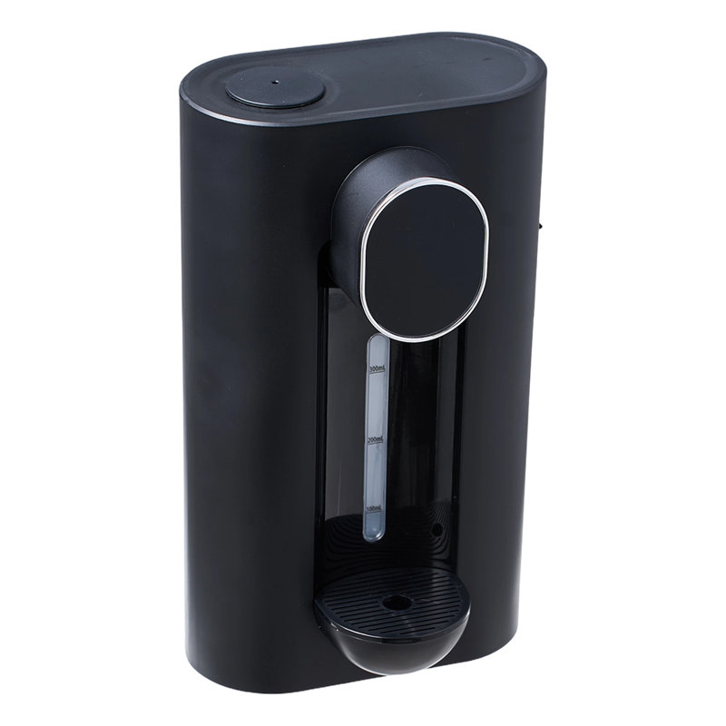 Rechargeable Wall-Mounted Automatic Mouthwash Dispenser with 2 Magnetic Cups, Black