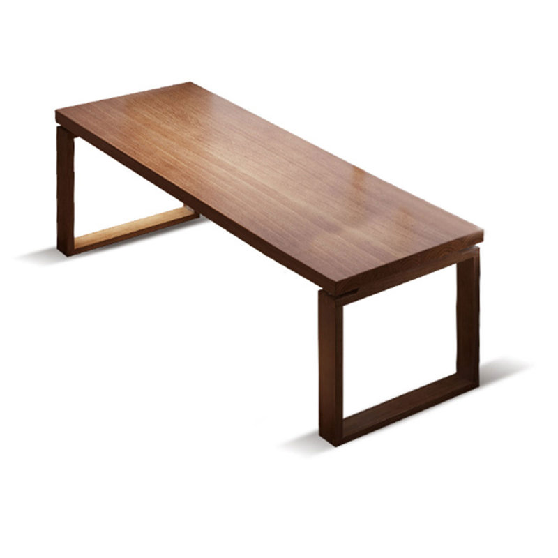 Bureau rectangulaire en bois massif avec 2 tiroirs, H 29,53 po x l 70,87 po x P 23,62 po
