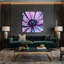 «Watercolor Botanical 18», art mural sur toile mauve-1229644733