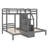 Espinet Kids Twin Over Twin Over Twin Bunk Bed with Drawers-1301143899