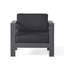 CAPE CORAL OUTDOOR PATIO GRAY ALUMINUM 4PCS CHAT SET