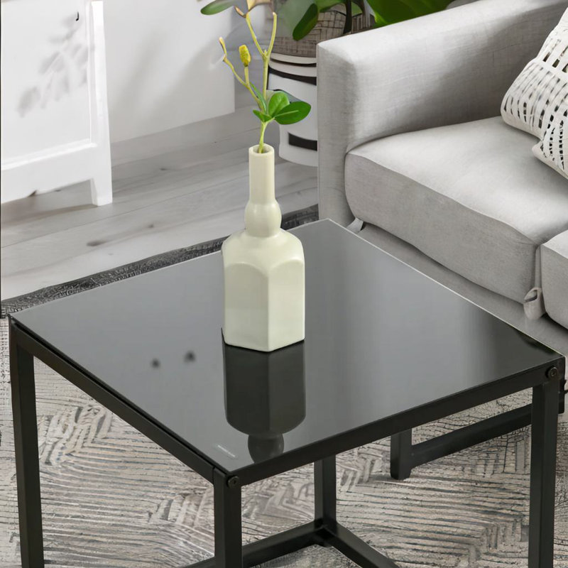Andrie 2PC Nesting Tables Living Room Furniture