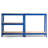 Newquay Metal + MDF Board Shelving Unit-1178634666-1178696523