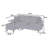 Chocolate Polyfiber Sectional Sofa Living Room Furniture Reversible Chaise Couch Pillows Tufted Back Modular Sectionals