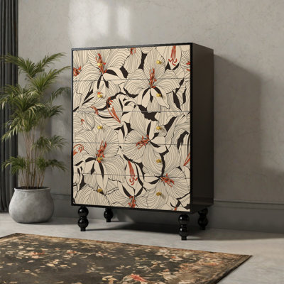 French drawer storage living room decor cabinet