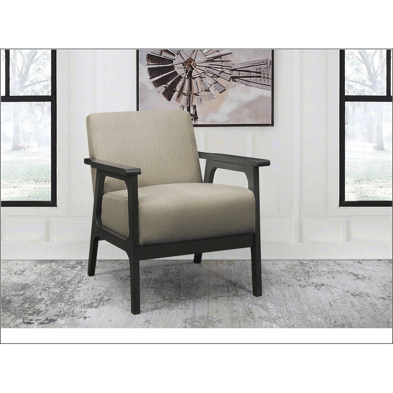 Light Brown Tadcaster Armchair with 4 Legs, Light Brown
