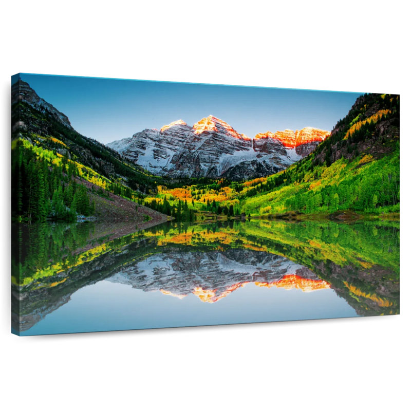 Alvord Maroon Bells Mountain Sunrise, H 8 po x l 12 po