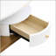 Ensemble de 2 tables basses gigognes modernes, ovales et rondes pour un décor de salon polyvalent et une utilisation efficace de l'espace-700974929