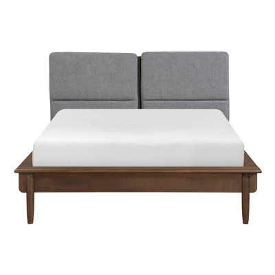 Lit plateforme Casados avec panneaux tapissés et base de lit