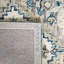Tapis blanc / bleu en laine / coton touffeté à la main Linh-1496331587