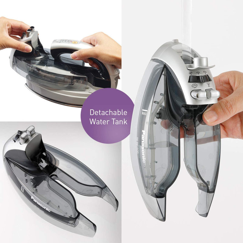 Panasonic 360 Degree Quick Iron, Cordless, Silver & Black, Silver