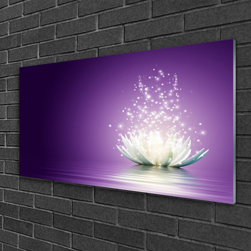 Lotus - No Frame Print on Glass