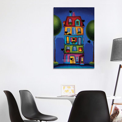 Home Where Our Story Begins by Gabriela Elgaafary - Wrapped Canvas Print