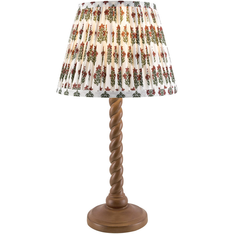 Jardina Table Lamp, White/Green/Red