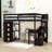 Hazbije Twin 6 Drawer Loft Bunk Bed with Built-in-Desk-725722279