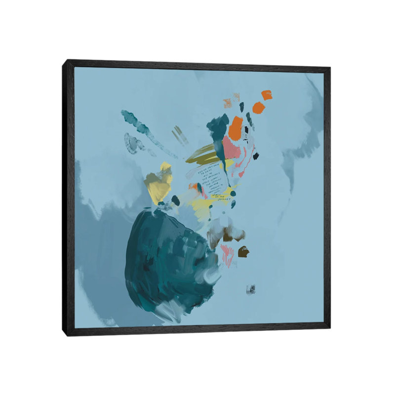 You Do Not Have To Have All Of The Answers Right Now by Morgan Harper Nichols - Print on Canvas, Black Floater Framed