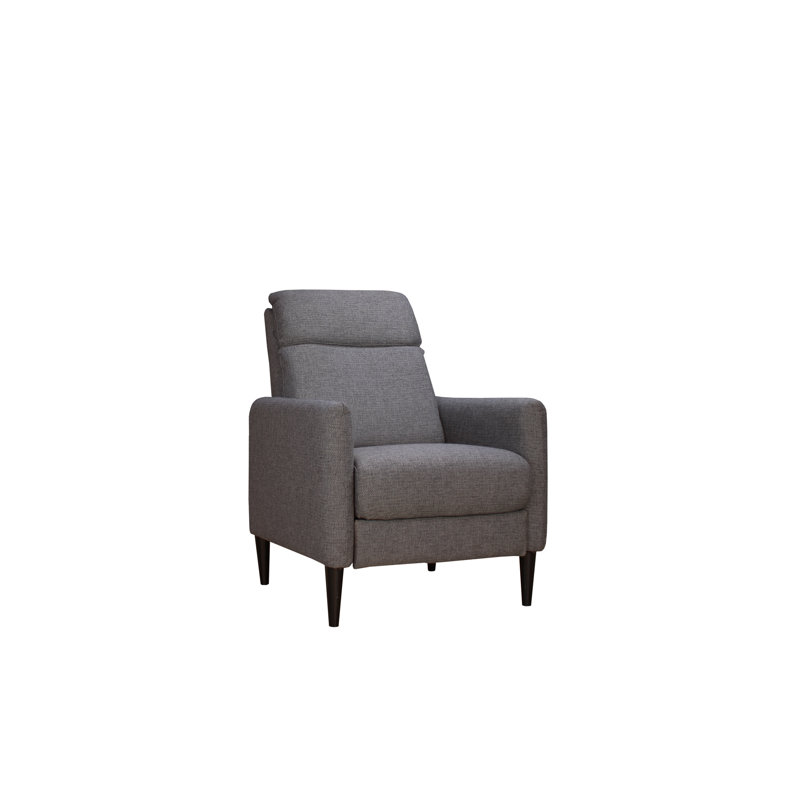 PUSHBACK RECLINER CHAIR, Gunmetal Fabric
