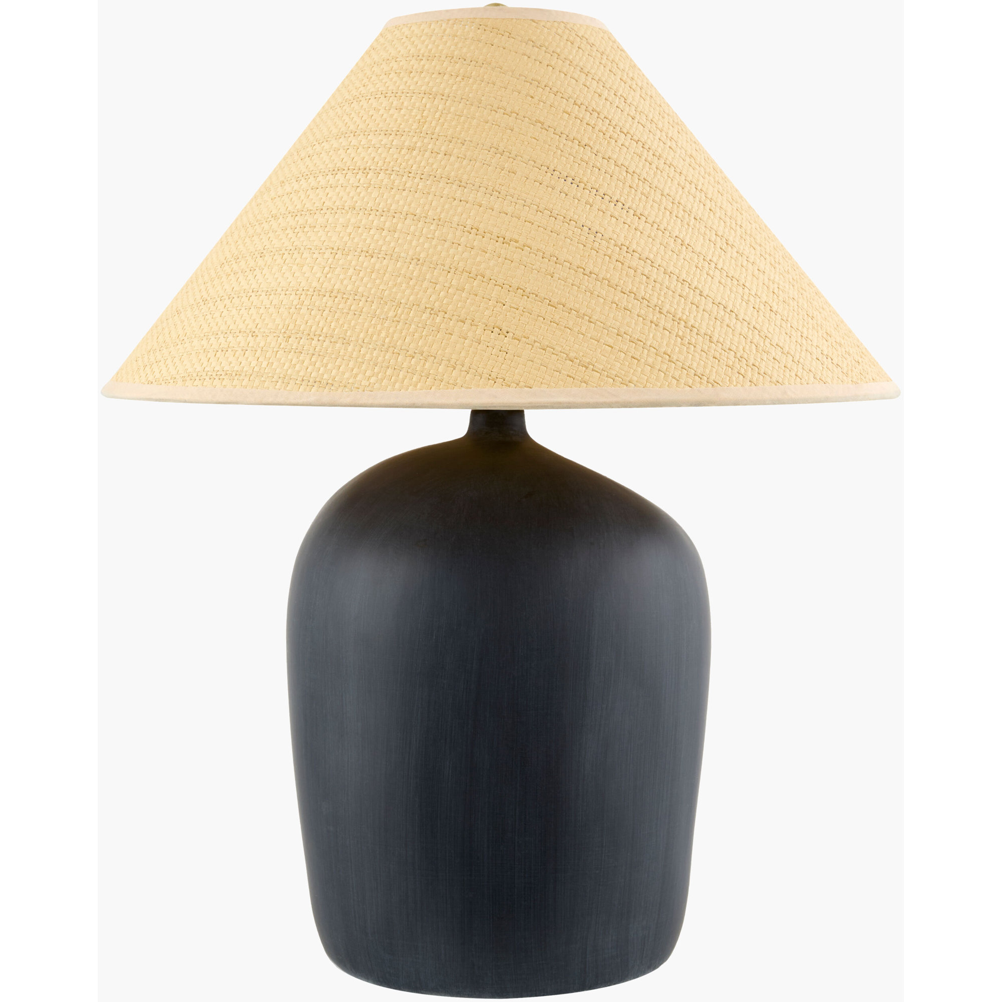 Danica Table Lamp, Black, Rattan Empire