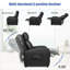 Fauteuil inclinable massant en simili-cuir-1809471057