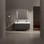 Meuble-lavabo autoportant avec lavabo double en résine