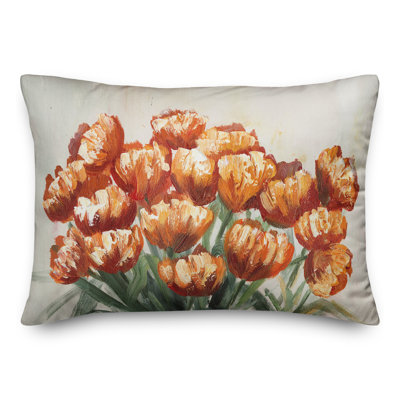 Housse et insert de coussin rectangulaire Fall Flowers