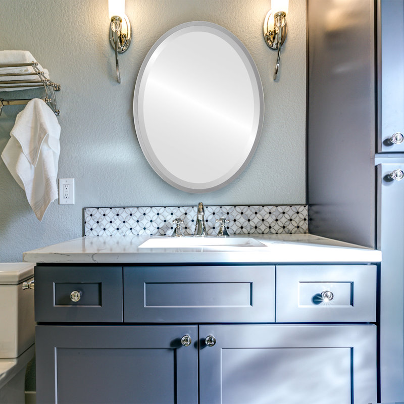 Miroir biseauté Javion, Jet argenté, H 17,12 po x l 21,12 po
