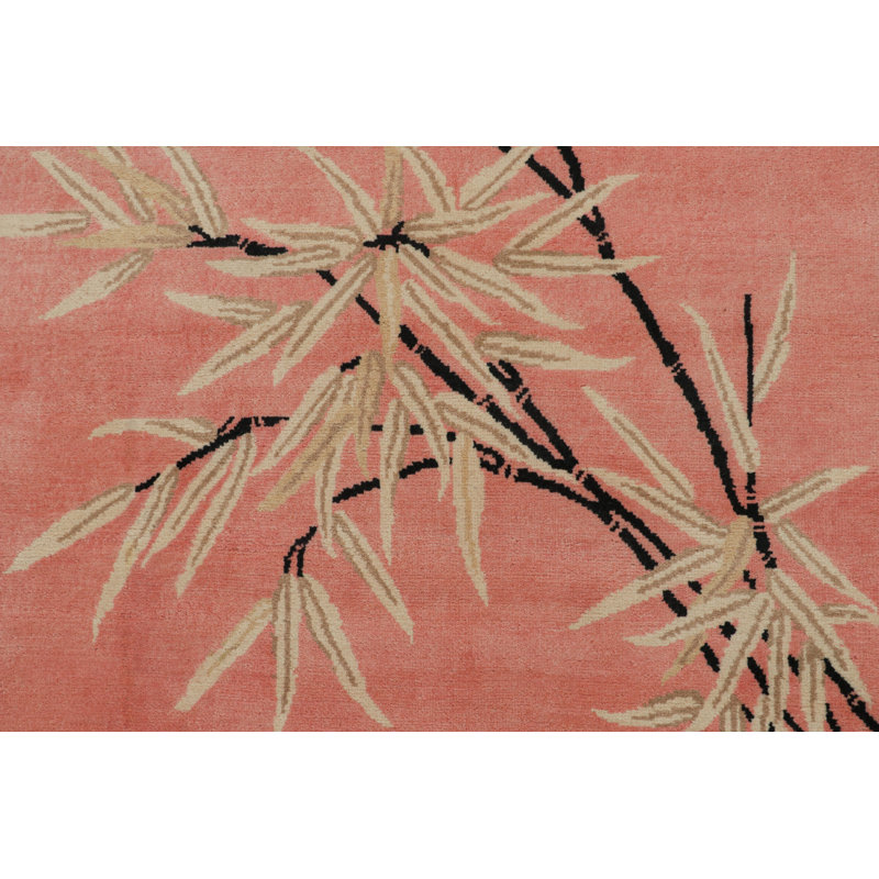 Hand Knotted Wool Area Rug, Rectangle 6' x 9'