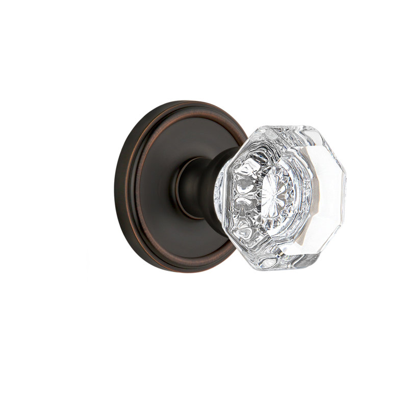Rosace Grandeur Georgetown, Bronze intemporel, Faux bouton simple