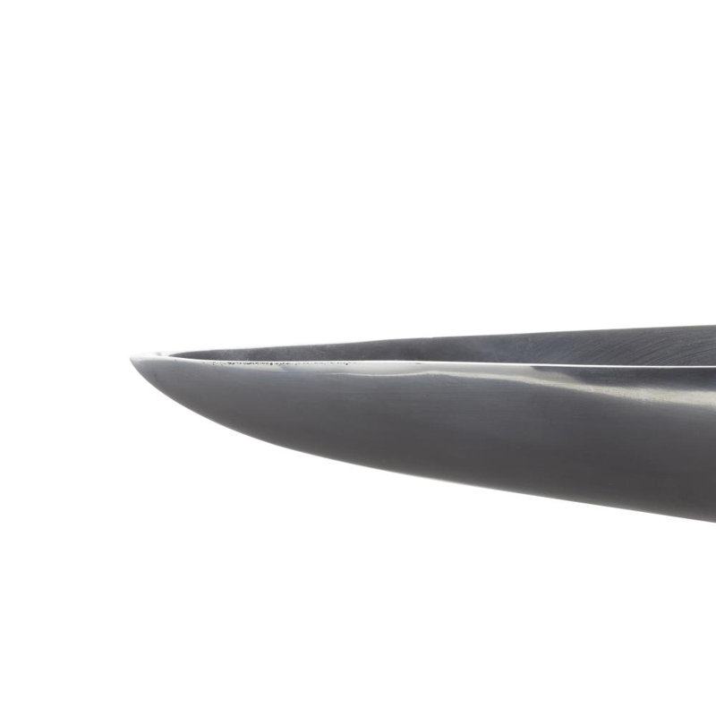 Aluminum Metal Long Slim Decor Silver Tray with Elevated Base, 3" H x 33.75" W x 5" D