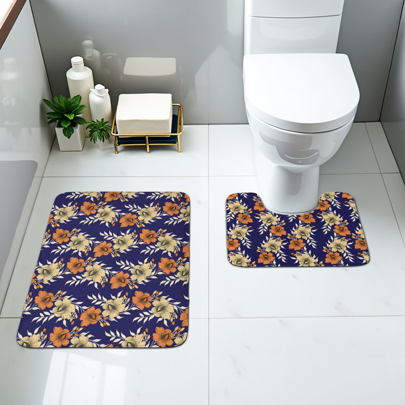 Ensemble de 2 tapis de salle de bain 