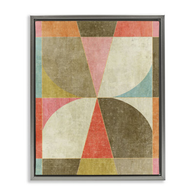 Cadre flottant Pinwheel Symmetric Shapes, design par Suzanne Nicoll