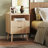 Fluted Nightstand, 18" Modern Side Table, 2 Drawers End Table with Storage, Bedside Table for Bedroom, Living Room, Curved Profile Design-998775816-998775818