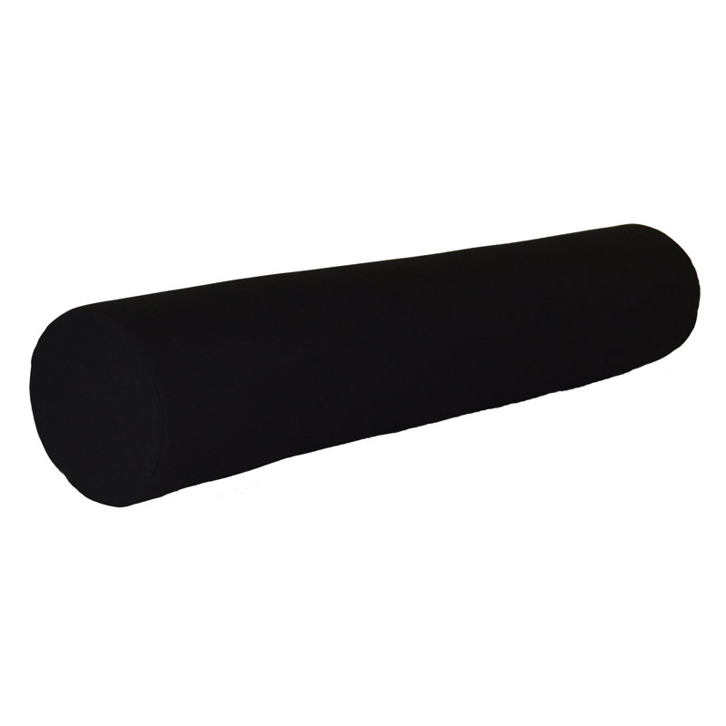 Sundown Acrylic Bolster Pillow, 7" H x 36" W, Black