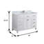 Ensemble de meuble-lavabo simple 48 po