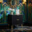 Table de chevet en noir-1894853314