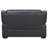 Grey Contemporary Faux Leather Loveseat With Pillow Top Arms