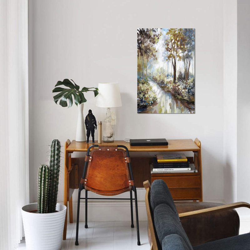« glenwoods », reproduction sur toile, H 40 po x l 26 po x P 1,5 po, Toile tendue, Pas de tapis