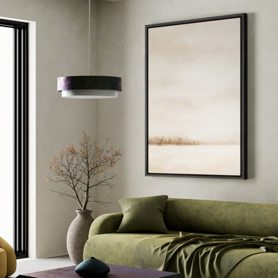 Framed Canvas Wall Art - Vintage Abstract Wall Prints for Bedroom - 24"x36"